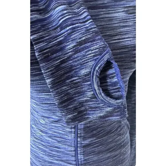 Athleta Space Dyed Seamless Lightweight Hooded Jacket, Size Medium - Picture 2 of 7